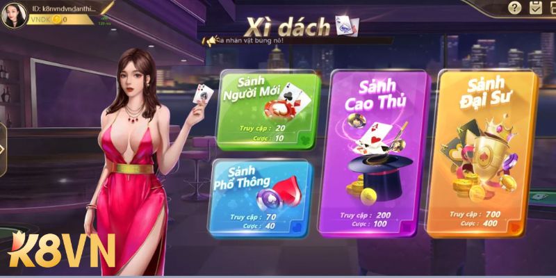 Truy cập sảnh game bài để tham gia cá cược